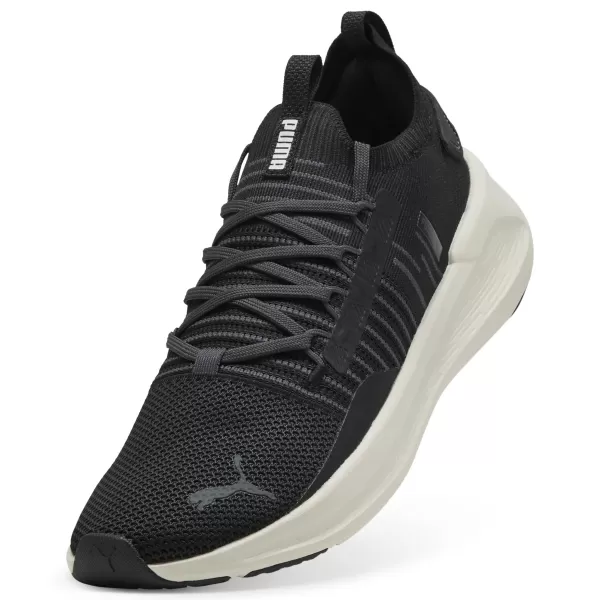  Cizme PUMA SOFTRIDE SYMMETRY FUZION LS 31148210 PUMA NEGRU/GRI ÎNCHIS 