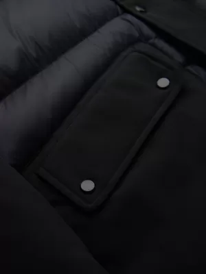 Palton pentru bărbați OMBRE OM-JALJ-0308 NEGRU