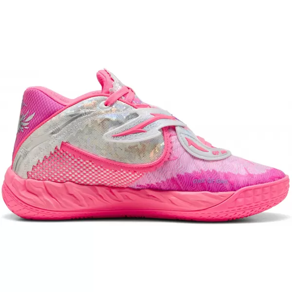  Pantofi pentru bărbați PUMA MB.05 WORLD TOUR 31212901 SOARE A LOVIT/MAGENTA PURĂ 