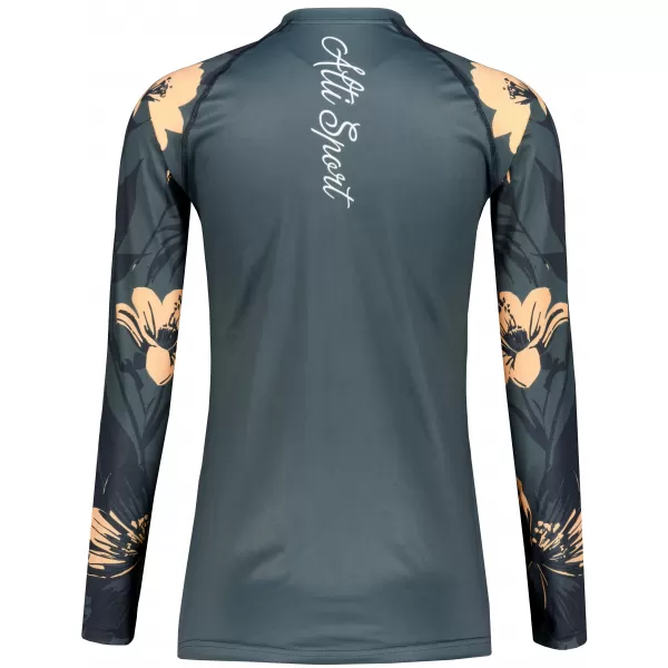  Tricou funcțional pentru femei cu mâneci lungi premium ALTISPORT VOJ/ALW115TR03 GRI ÎNCHIS 