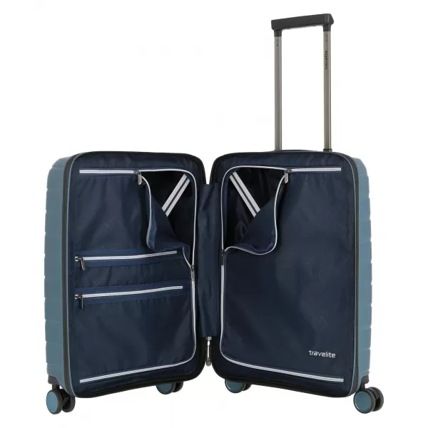  Valiză TRAVELITE AIR BASE 4W S FRONT POCKET ALBASTRU CA GHEATA 