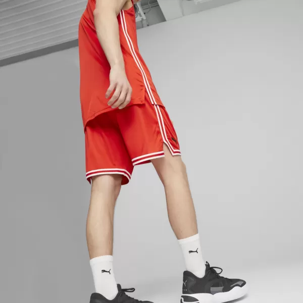  Pantaloni scurţi PUMA HOOPS TEAM GAME SHORT 67662904 PUMA RED 