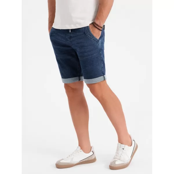  Pantaloni scurţi OMBRE OM-SRDS-0161 ALBASTRU ÎNCHIS 