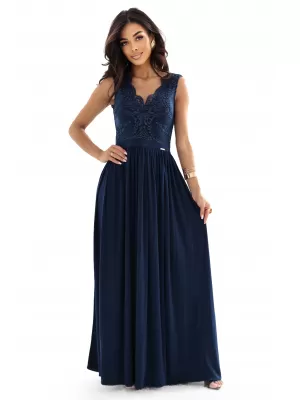 Rochie NUMOCO 215-6 ALBASTRU ÎNCHIS