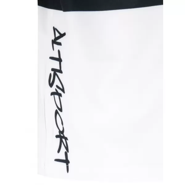  Cămașă premium pentru bărbați ALTISPORT VOJ/ALM051KOS01 ALB-NEGRU 