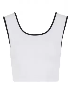 Maieu de damă URBAN CLASSICS TB7486A ALB/NEGRU/ALB/NEGRU
