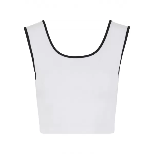  Maieu de damă URBAN CLASSICS TB7486A ALB/NEGRU/ALB/NEGRU 