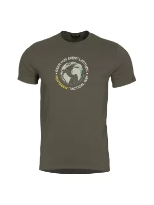 tricou PENTAGON GLOBE T-SHIRT K09055 MARO GRI