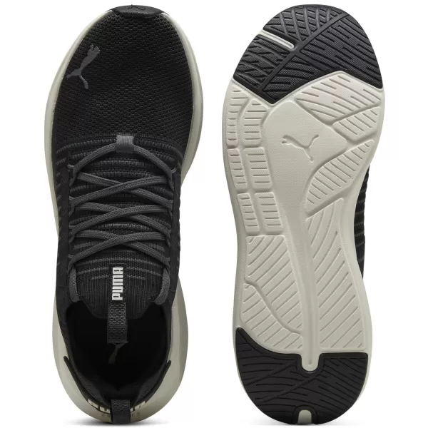  Cizme PUMA SOFTRIDE SYMMETRY FUZION LS 31148210 PUMA NEGRU/GRI ÎNCHIS 