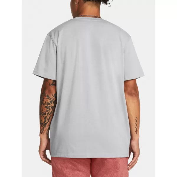  Tricou pentru bărbați UNDER ARMOUR UA HW ARMOUR LABEL SS 1382831-011 GRI 