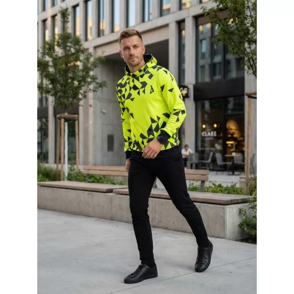  Hanorac funcțional premium pentru bărbați ALTISPORT VOJ/ALM108MI01 GALBEN NEON 