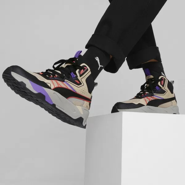  Cizme PUMA TRINITY MID HYBRID 39232703 GRANOLA/CORAL NEGRU/APRINS 