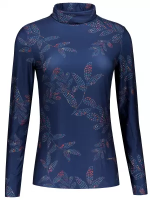 Tricou pentru femei ALTISPORT GERDA ALBASTRU ÎNCHIS
