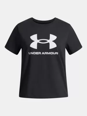 Tricou fetita UNDER ARMOUR UA BIG LOGO SS 1389756-001 NEGRU