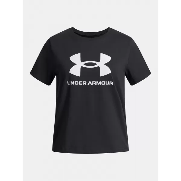  Tricou fetita UNDER ARMOUR UA BIG LOGO SS 1389756-001 NEGRU 