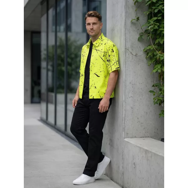  Cămașă premium pentru bărbați ALTISPORT VOJ/ALM034KOS01 GALBEN NEON 