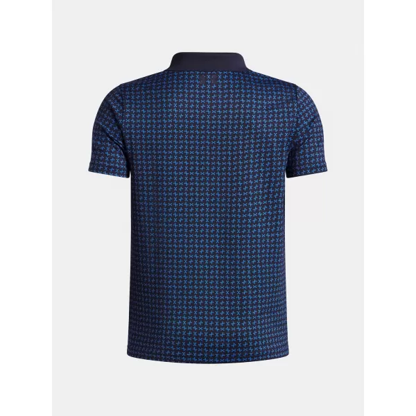  Tricou băieți UNDER ARMOUR UA MATCHPLAY PRINTED POLO 1377349-411 ALBASTRU 
