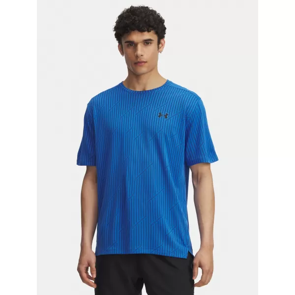  Tricou pentru bărbați UNDER ARMOUR UA TECH VENT JACQUARD ALBASTRU 