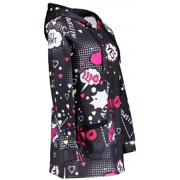  Hanorac de dama ALTISPORT GITA NEGRU 