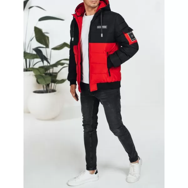  Sacou DSTREET TX5052 NEGRU/ROȘU 