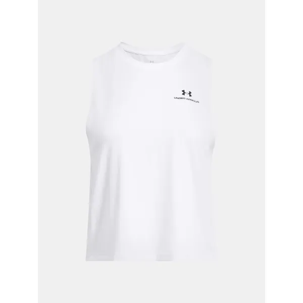  Maieu de damă UNDER ARMOUR VANISH ENERGY CROP TANK 1383654-100 ALB 