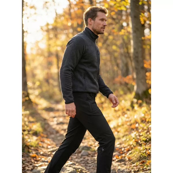  Pantaloni softshell pentru bărbați ALTISPORT CORRON NEGRU 
