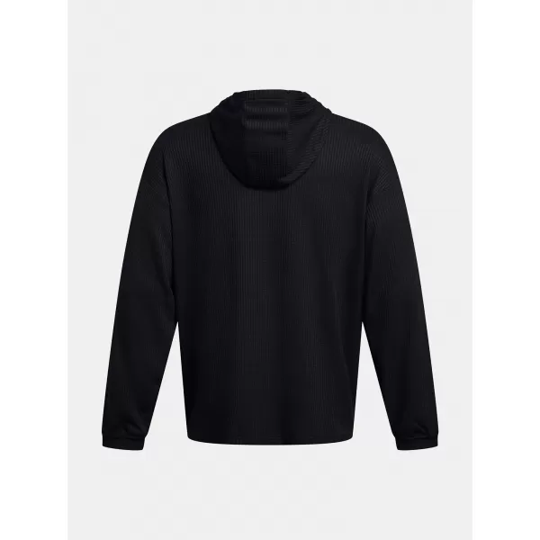  Hanorac pentru bărbați UNDER ARMOUR UA RIVAL WAFFLE HOODIE 1383108-001 NEGRU 