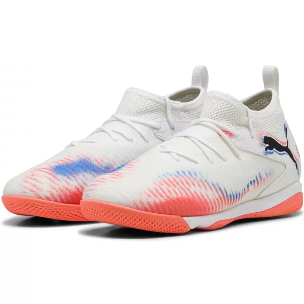  Pantofi pentru bebeluși PUMA FUTURE 8 MATCH IT + MID JR 10861701 WHITE/ ALB/PUMA NEGRU/ROȘU STRĂLUCITOR 