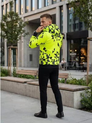 Hanorac funcțional premium pentru bărbați ALTISPORT VOJ/ALM108MI01 GALBEN NEON