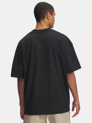 Tricou pentru bărbați UNDER ARMOUR UA HWT WOVEN LABEL SS 6005668-001 NEGRU