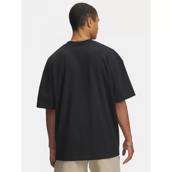  Tricou pentru bărbați UNDER ARMOUR UA HWT WOVEN LABEL SS 6005668-001 NEGRU 