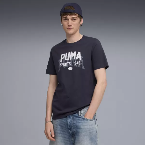  Cămaşă PUMA GRAPHIC VARSITY TEE 68803516 NOUA NAVĂ 