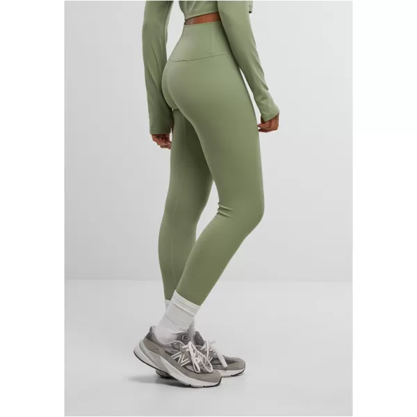  Pantalonii pentru doamne URBAN CLASSICS TB7804 MATCHA GREEN 