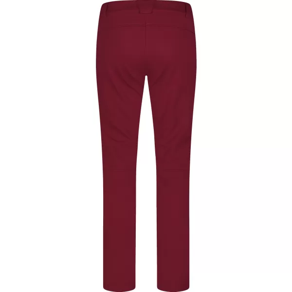  Pantaloni de softshell pentru femei NORDBLANC SWEEP NBFPL8278 BURGUNDIA 