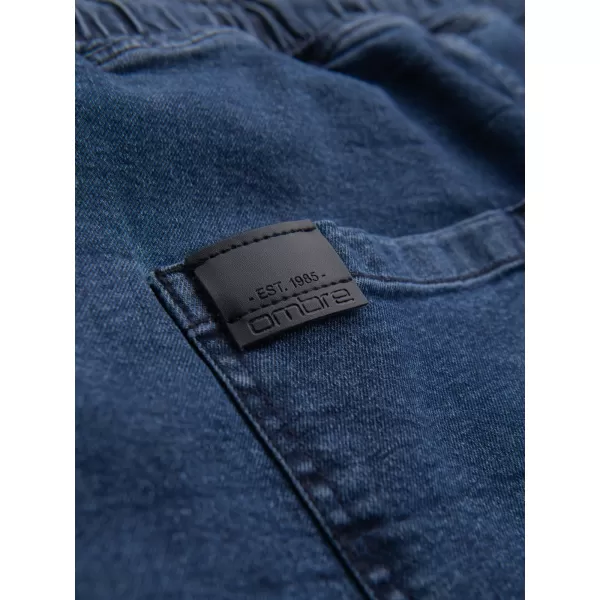  Pantaloni scurţi OMBRE OM-SRDS-0161 ALBASTRU ÎNCHIS 