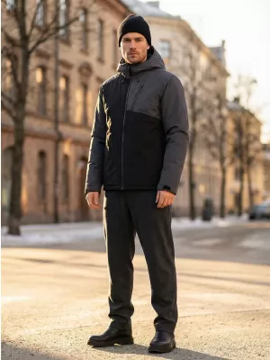 Geaca de iarna pentru barbati ALTISPORT GALLUS GRI ÎNCHIS