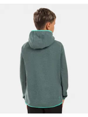 Hanorac fleece pentru băieți KILPI FLOND-JB ZJ0202KI VERDE