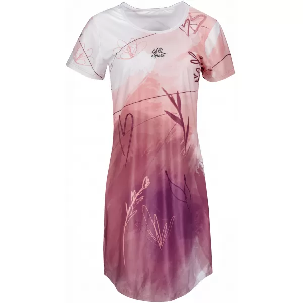  Tricou premium extins pentru femei ALTISPORT VOJ/ALW083SAT02 ALB ROZ 