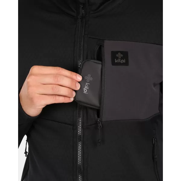  Hanorac pentru bărbați din fleece KILPI ERIN-M ZM0206KI NEGRU 