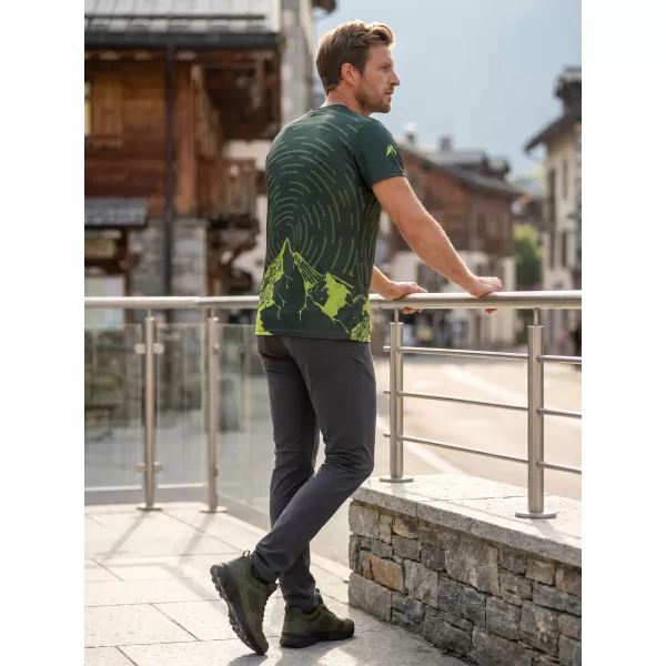  Cămașă de agrement pentru bărbați premium ALTISPORT VOJ/ALM121TR06 LĂMÂIE VERDE 