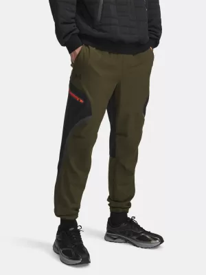 Pantaloni sport pentru bărbați UNDER ARMOUR UA UNSTOPPABLE CARGO PANT 1390256-308 VERDE