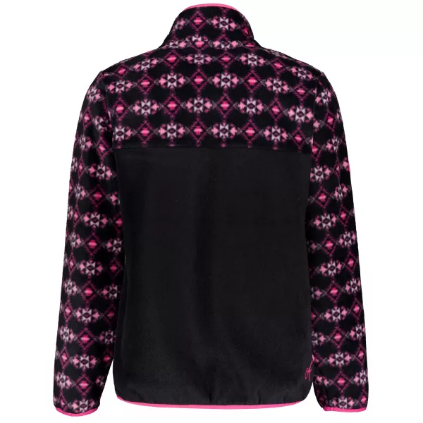  Hanorac de damă din fleece ALTISPORT GEMMY NEGRU/ROZ 