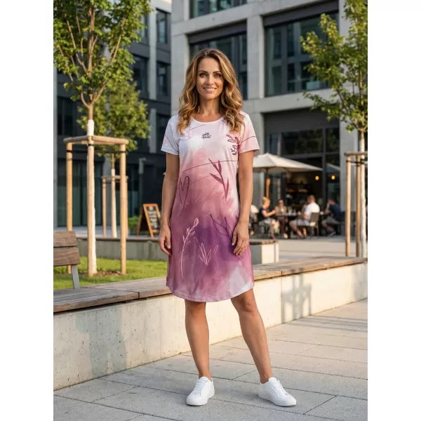  Tricou premium extins pentru femei ALTISPORT VOJ/ALW083SAT02 ALB ROZ 