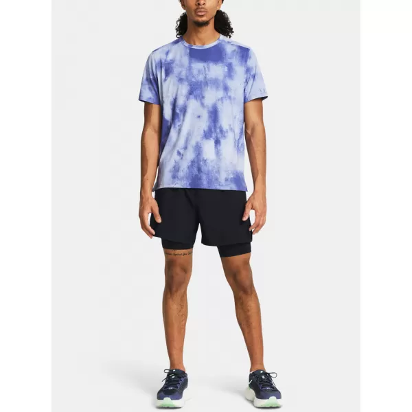  Pantaloni scurți pentru bărbați UNDER ARMOUR UA LAUNCH 5'' 2-IN-1 SHORTS 1382640-001 NEGRU 