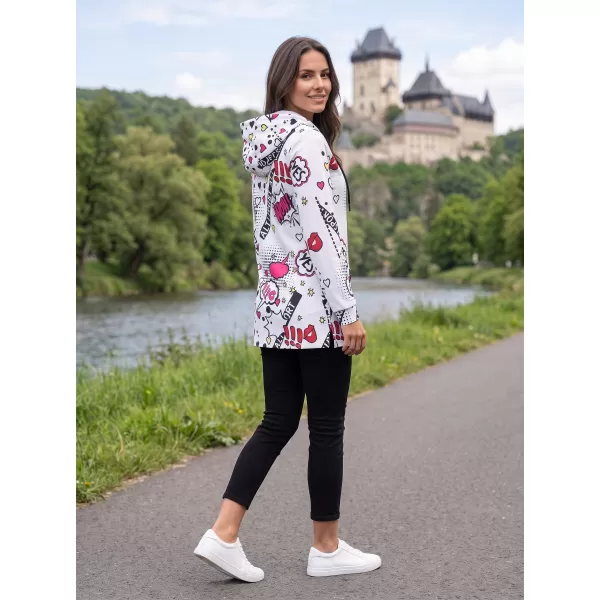  Hanorac de dama ALTISPORT GITA ALB 