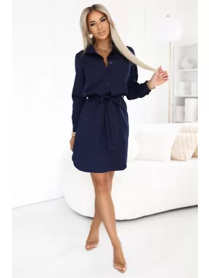 Rochie NUMOCO 284-4 ALBASTRU