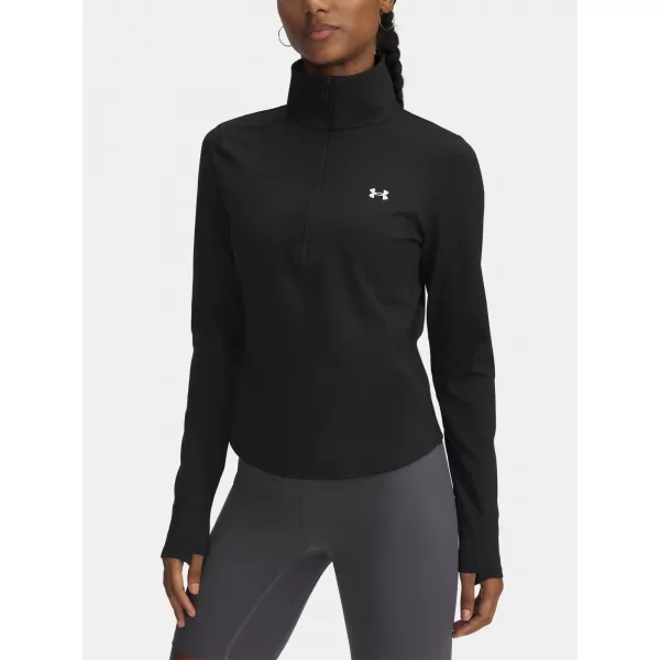  Tricou pentru femei UNDER ARMOUR MOTION 1/2 ZIP EMEA 6001618-001 NEGRU 