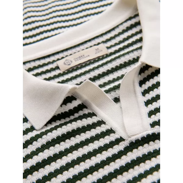  Tricou pentru bărbați OMBRE OM-POSS-0161 ALB ȘI MĂSLIN 