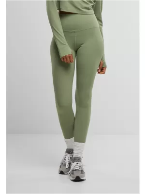 Pantalonii pentru doamne URBAN CLASSICS TB7804 MATCHA GREEN