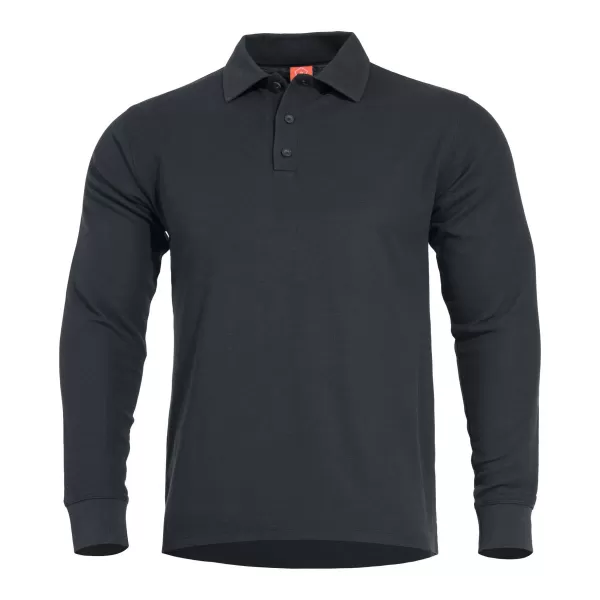  tricou PENTAGON ANIKETOS LONG POLO K09013 NEGRU 